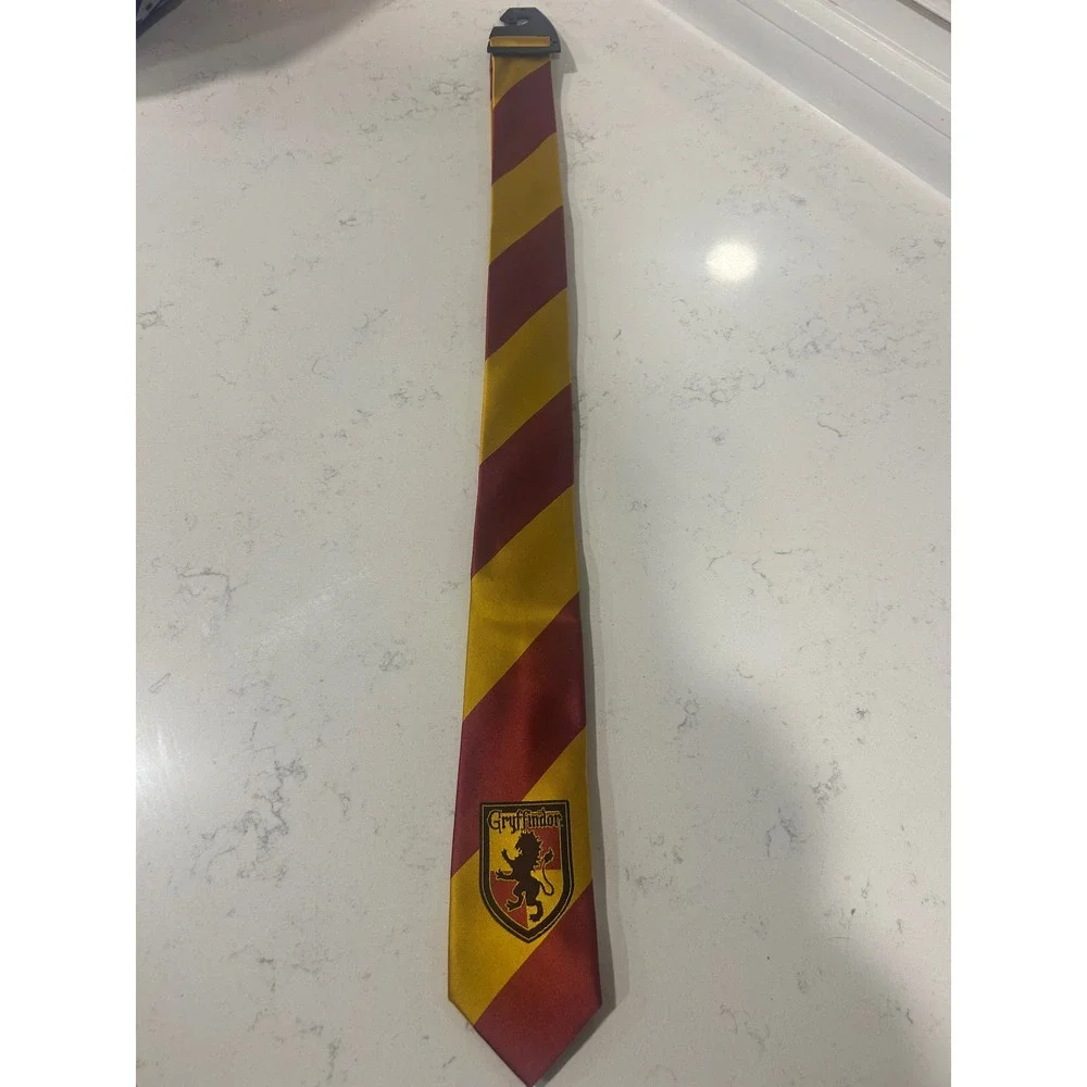 Harry Potter Gryffindor Tie Burgundy Gold Striped Necktie Wizarding‎ World